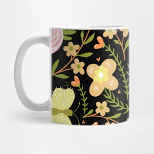 flower and butterfly Mug